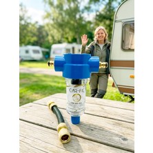 Car-Fil Portatif Klor, Renk ve Koku Giderici Premium Karavan ve Tekne Tipi Depo Dolum Su Arıtma Filtresi