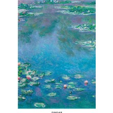 Pixaflair - Water Lilies By Claude Monet - Tablo - Çerçevesiz Poster
