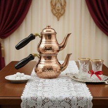 PremiumPort Şık Bakır Çaydanlık, Zarif ve Dayanıklı Tasarım, Evinize Şıklık Katın