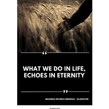 Pixaflair - Gladiator - Eternity - Tablo - Çerçevesiz Film Poster