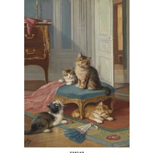 Pixaflair - Die Katzenfamilie Léon Huber - Tablo - Çerçevesiz Poster