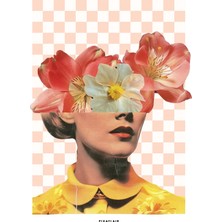 Pixaflair - Retro Woman - Tablo - Çerçevesiz Dekor Poster