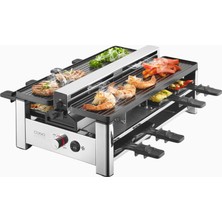 Caso Raclette Airclean 8 Kişilik Duman Emişli Raclette Grill 1500W