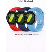 MMP Shop Samsung Galaxy Watch 7 6 5 4 Fe 40 44 mm Classic 42 43 46 47 mm Uyumlu 3'lü Yumuşak Soft Yüksek Kalite Spor Kordon