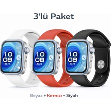 MMP Shop Huawei Watch Fit 3 / Fit 4 / Fit 4 Pro / Fit 5 / Fit 5 Pro Uyumlu 3'lü Yumuşak Soft Yüksek Kalite Spor Kordon