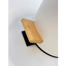 Bambu Kapaklı Metal Çöp Kovası – Hidrolik Sistemli Yavaş Kapanma Özellikli, Pedallı, Banyo ve Mutfak Için Şık ve Fonksiyonel Tasarım (Beyaz, 5 Litre)