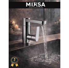 Mixsa Lüx  Sılva 360° Döner Borulu Lavabo Bataryası Premıum Musluk