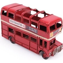 Dekoratif Metal Araba Londra Şehir Otobüsü Kalemlik 1510A-8275
