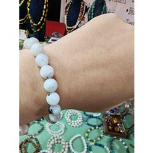 Mihrim Naturel Ay Taşı Doğaltaş Bileklik Kadınlar Için Duygu-Hormon Dengeleme