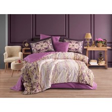 Beei Çift Kişilik Poplin Nev Alandra Mürdüm