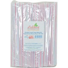 Beei Körüklü Çizgili Pipet Ayran Kola Meşrubat Pipeti 22 cm Renk 150 Adet Paket
