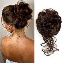 Beei Lı Lastikli Kuyruklu Topuz Toka / Kumral / Kahve