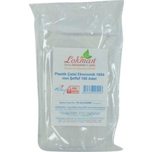 Beei Plastik Çatal Ekonomik 1654 mm Şeffaf 100 Adet 1 Paket