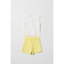 Hafy Baby Erkek Bebek, Yazlık Sarı Şortlu Takım