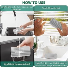 2 Adet Nemli Temiz Silgi Süngeri, Sihirli Toz Temizleme Süngeri Süpürgelik Temizleyici Aleti, Kör Temizleyici Silgi Aleti, Örümcek Ağını Temizlemek Için Yeniden Kullanılabilir Sünger Temizleyici Silgi