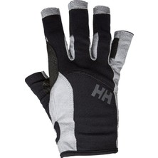 Helly Hansen Sailing Glove Kısa Parmak Eldiven Outdoor Kullanım Alanı İçin Dayanıklı Siyah