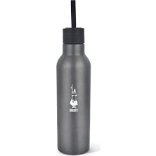 - Termal Şişe - 750ML - Koyu Gri Renk - Paslanmaz Çelik - Çift Katmanlı - 12 Saat 24 Saat Soğuk Tutar - Hava Geçirmez Vidalı Kapak Özelliği - Özel Silikon Conta Sayesinde Sızdırmaz Şişe