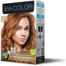 Sea Color 7.43 Yoğun Parlak Bakır Saç Boyası 1 lt Arındırıcı Etki ve Jel Form Özelliği