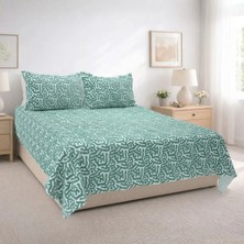 Luna Bueno Viola Bueno Fransea Viola Çift Kişilik Yatak Örtüsü 3 Parça - Yeşil