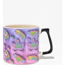 baskigo.com Unicorn Desenli Seramik Kupa Bardak – Modern Tasarım Kahve & Çay Kupası
