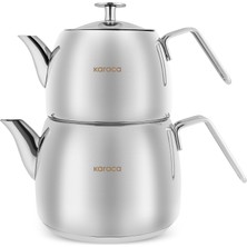 Karaca  Galya Maxi Boy Paslanmaz Çelik Indüksiyon Uyumlu Çaydanlık Takımı