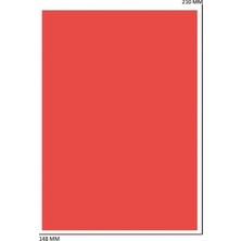 A4 (21*30) Kırmızı Pelur Kağıdı 250 Adet