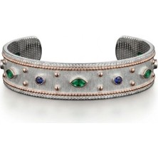 Multı-Stone Stud Cuff Bileklik