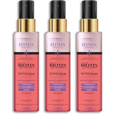 &  Sıvı Saç Kremi 3'lü Set – Dökülme Karşıtı, Durulanmayan Sprey, Hızlı Uzatma Etkili, Besleyici ve Koruyucu 150 ml
