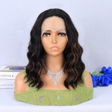 Beei Siyah Karamel Işıltılı Tül Peruk