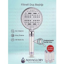 MAYAGLORY Multi 6 Fonksiyonlu Filtreli Duş Başlığı Yüksek Basınçlı Su Tasarruflu ve Kireç Önleyici El Duşu,