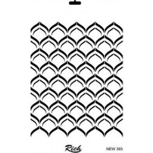 Beei Rich New Seri N-393 Stencil 35X25 cm