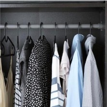 10 Adet Dolap Içi Elbise Askısı,pantolon,gömlek,ceket,etek Askısı,gardrop Için Slim Plastik Askı (10 Adet)