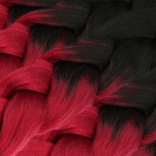 Beei Afrika Örgüsü ve Rasta Için Sen Ombreli / Siyah / Kızıl