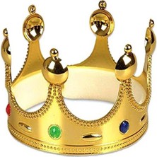 Beei Plastik Kral Tacı Altın Renk Yetişkin Boy 55 cm