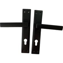 Beei Adil Riva Mat Siyah Yale Kapı Kolu