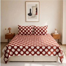 Luna Bueno Fransea Nora Çift Kişilik Yatak Örtüsü 3 Parça – Kiremit