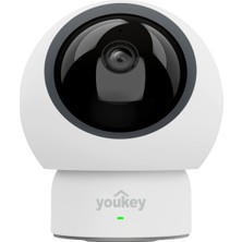 Youkey P310 | 2.5k Akıllı Iç Mekan Pan/tilt Wi‑fi Güvenlik Kamerası | 360° Yakın Görüş | Gece Görüşü | Çift Yönlü Ses | Otomatik Takip | Bebek ve Evcil Hayvan Izleme
