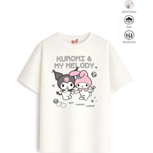 Belya Kids Wear Kız Çocuk Tam Kalıp Kur Melo Tasarım 40 Oversize Tişört