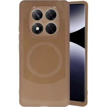 Redmi Note 14 4g Kılıf Maya Karbon Kapak - Kahverengi