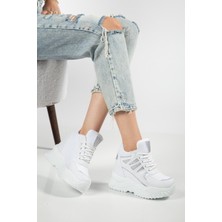 Suins Shoes Suins Juvina Model Yüksek Gizli Topuklu Kadın Spor Ayakkabı Sneaker