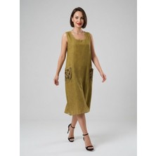 Butik Utopia %100 Pamuk Otantik Geniş Kalıp Büyük Beden Elbise