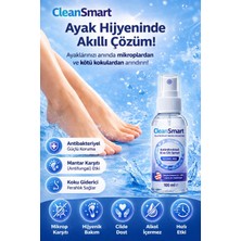 CleanSmart Ayak Bakım Spreyi Antibakteriyel & Antifungall Koku Giderici Hijyen Spreyi 100 ml