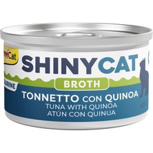 Gimcat Shinycat Soslu Ton Balıklı & Kinoalı Kedi Konservesi 24X70 gr