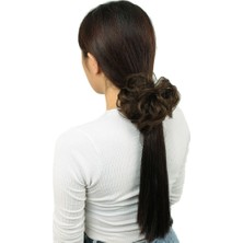 Beei Lı Lastikli Topuz Toka / Kumral