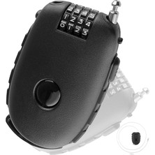 Boldy 65MM. Şifreli Teleskopik Tel Kilit - Tel Bisiklet Kilidi - Teleskopik Dolap Kilidi - Şifreli Seyahat Bavul, Çanta Kilidi - Kablo Kilit ( 70 Cm. )