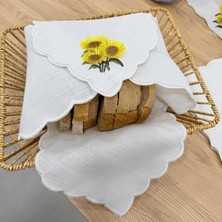 Linoriahome Ayçiçeği Desenli Ekmek Örtüsü