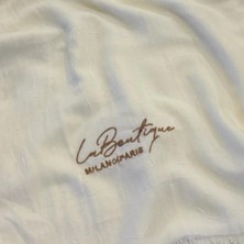 La Boutique Laboutique Be Happy Serisi Bambu Kraş Şal Ekru