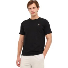 Lumberjack Dex ITL1314 0 Yaka Erkek Tshirt - Siyah