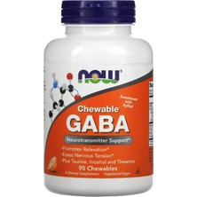 Now  Chewable Ga.ba Taurine - Inositol - L-Theanine  Natural Orange Flavor 90 Chewable.orıjınal Amerikan.41.