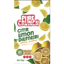 Pure Crunch Freeze Dried Çıtır Limon Dilimleri (20 G)